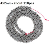 Hematite Dumbbell Heart Spacer Beads for Bracelets DIY