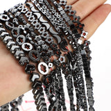 Hematite Dumbbell Heart Spacer Beads for Bracelets DIY