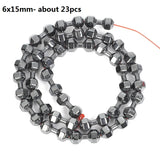 Hematite Dumbbell Heart Spacer Beads for Bracelets DIY