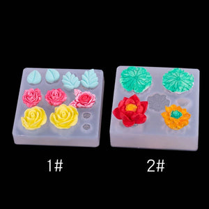 Flower Leave Shape Resin Earring Molds DIY Craft