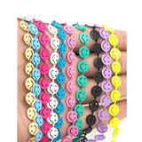 Hollow Smile Facial Chain Accessories Silver Copper Paint