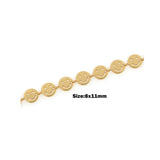 Hollow Smile Facial Chain Accessories Silver Copper Paint