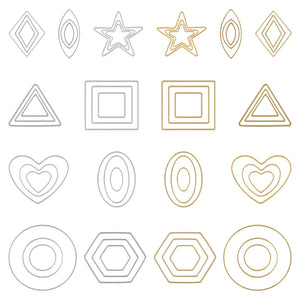 Stainless Steel Bezel Frame Charms for Jewelry Making