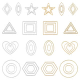 Stainless Steel Bezel Frame Charms for Jewelry Making
