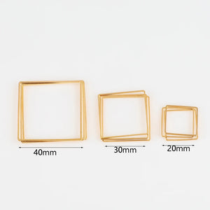 Stainless Steel Bezel Frame Charms for Jewelry Making