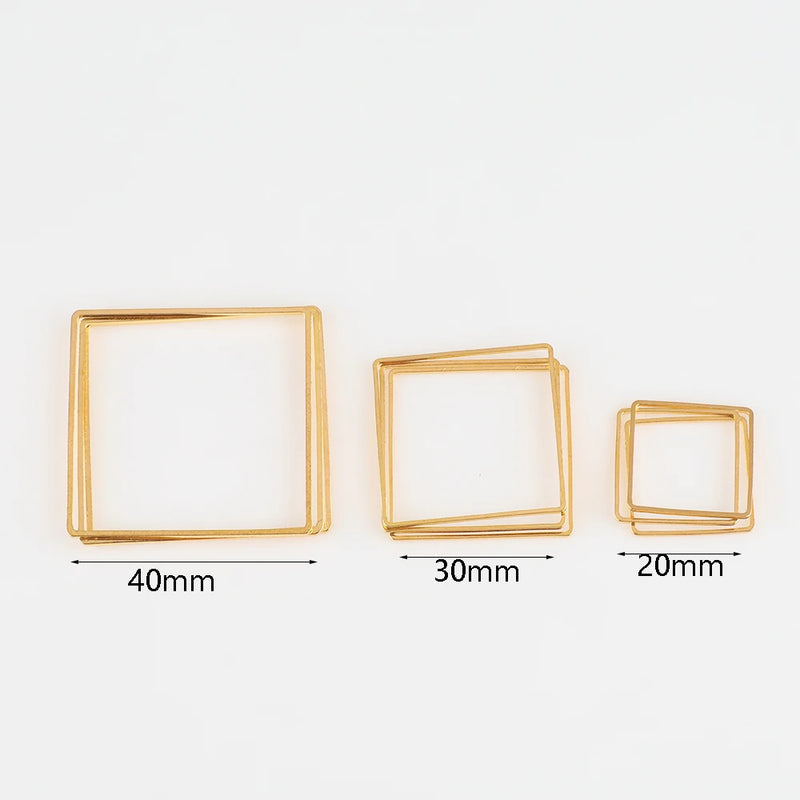 Stainless Steel Bezel Frame Charms for Jewelry Making