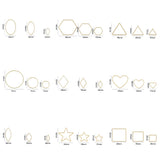 Stainless Steel Bezel Frame Charms for Jewelry Making