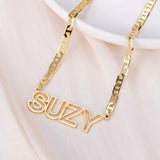 Custom Stainless Steel Necklace Personalized Nameplate Chain Jewelry