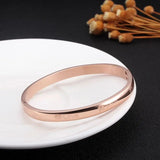 Crystal Engraved Star Bangle Bracelet Stainless Steel