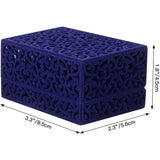 Hollow Velvet Ring Box Double Jewelry Case For Wedding Proposal