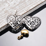 Heart Shaped Cremation Locket Urn Necklace Women Keepsake Jewelry