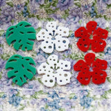 Resin Flower & Leaf Pendant Earrings DIY Materials