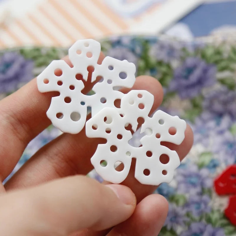 Resin Flower & Leaf Pendant Earrings DIY Materials