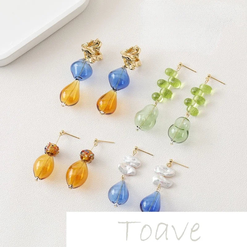 Hand-made Colorful Glass Beads DIY Jewelry Set