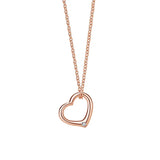 Heart Pendant Necklace With Diamond for Women Bride Wedding