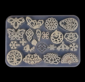 Antique Style Silicone Casting Mold for Earrings and Pendants