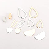 DIY Porous Stud Earring Accessories, Wrapped in Material