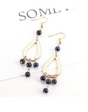 DIY Porous Stud Earring Accessories, Wrapped in Material