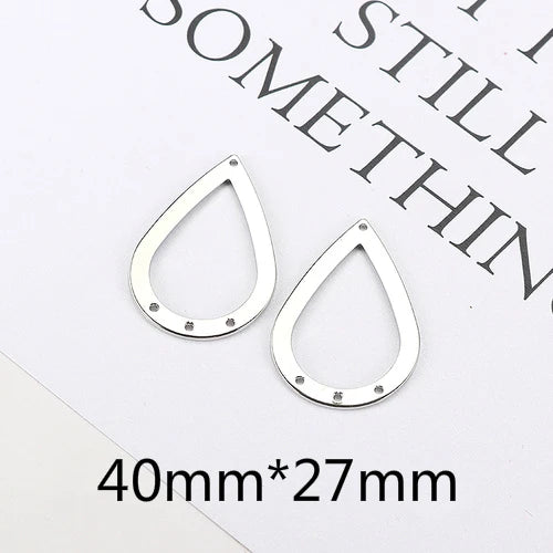 DIY Porous Stud Earring Accessories, Wrapped in Material