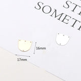DIY Porous Stud Earring Accessories, Wrapped in Material