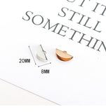 DIY Porous Stud Earring Accessories, Wrapped in Material