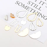 DIY Porous Stud Earring Accessories, Wrapped in Material