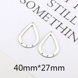 DIY Porous Stud Earring Accessories, Wrapped in Material
