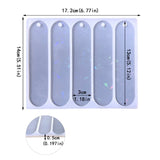 Holographic Bookmark Resin Mold Crystal Light Shadow Epoxy Silicone Pendant DIY