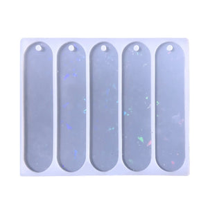 Holographic Bookmark Resin Mold Crystal Light Shadow Epoxy Silicone Pendant DIY