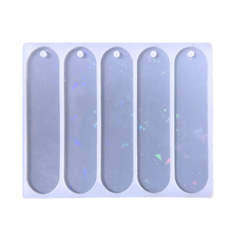 Holographic Bookmark Resin Mold Crystal Light Shadow Epoxy Silicone Pendant DIY