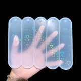 Holographic Bookmark Crystal Epoxy Resin Mold with Hanging Hole