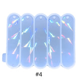 Holographic Bookmark Crystal Epoxy Resin Mold with Hanging Hole
