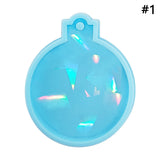 Christmas Resin Molds Silicone DIY Ornament Pendant Mold Coaster Epoxy Mould