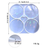 Holographic Coaster Epoxy Resin Mold Laser Silicone Mold