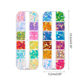 Heart Shape Holographic Glitter Resin Filling for DIY Jewelry Nail Art