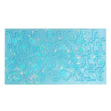 Holographic Laser Alphabet Silicone Mold for DIY Crystal Epoxy Resin
