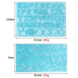 Holographic Laser Alphabet Silicone Mold for DIY Crystal Epoxy Resin