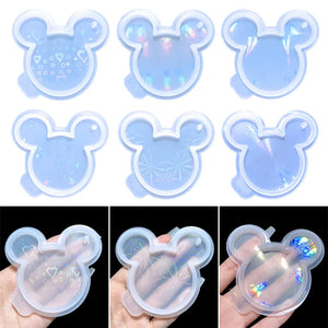 Cartoon Mouse Keychain Pendant Silicone Mould