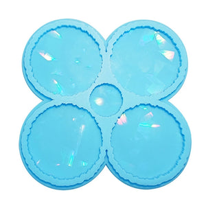 Heart Silicone Resin Mold for DIY Craft - Cup Pad Mat Casting Tool
