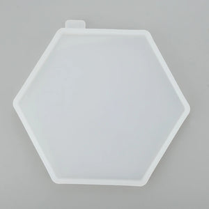 Holo Light Shadow Coaster Silicone Mold, Geode Epoxy Resin DIY Cup Mat