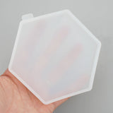Holo Light Shadow Coaster Silicone Mold, Geode Epoxy Resin DIY Cup Mat