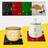 DIY Holographic Light Shadow Cup Pad Mat Coaster Silicone Mould