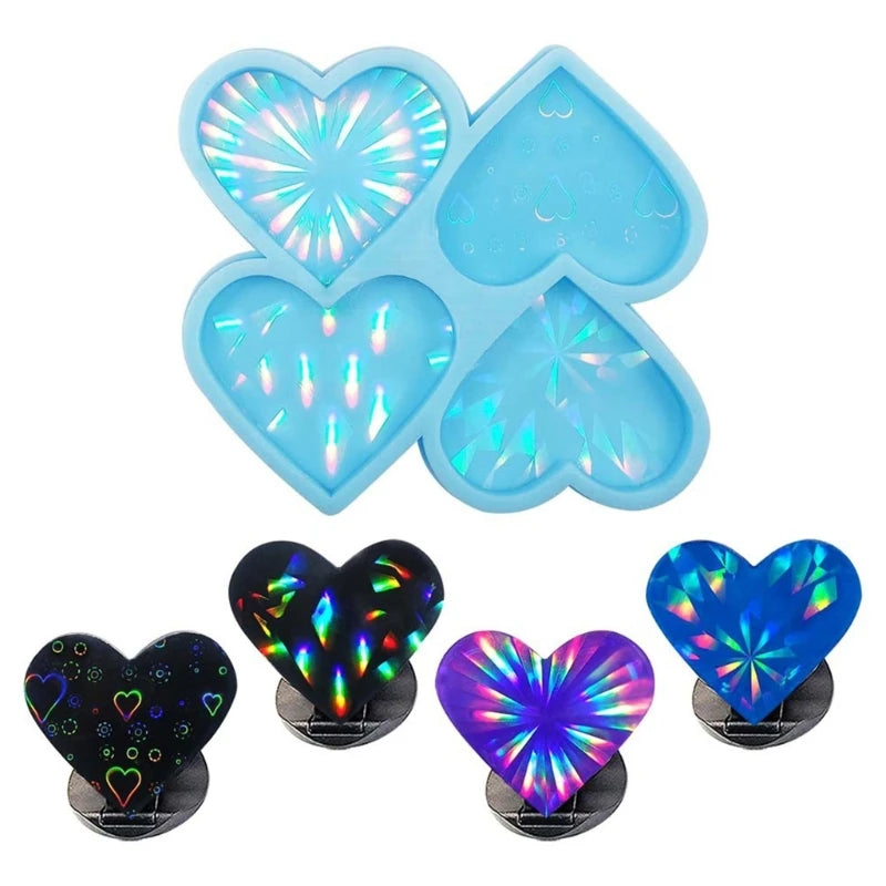 Light Shadow Silicone Mold for Mobile Phone Holder DIY Epoxy Resin Casting