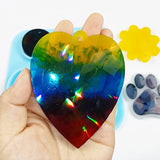 Holographic Light & Shadow Keychain Resin Mold DIY Craft Tool