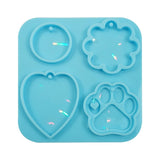 Holographic Light & Shadow Keychain Resin Mold DIY Craft Tool