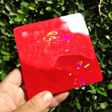 Holographic Round Cup Pad Silicone Mold for Resin Making