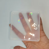 Holographic Round Cup Pad Silicone Mold for Resin Making