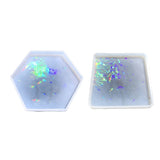 Holographic Round Cup Pad Silicone Mold for Resin Making