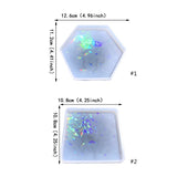 Holographic Round Cup Pad Silicone Mold for Resin Making