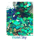 Colorful Holographic Nail Art Sequins Chunky Glitter Iridescent Flakes